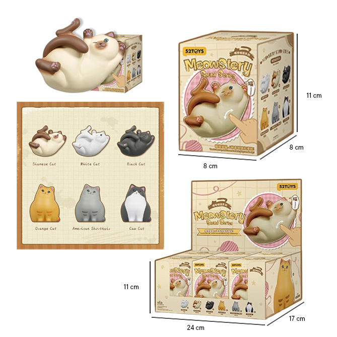 MEOWSTERY Sound Series 9cm Figurine con suono In blind box (8x11cm) In espo da 6pz 6ass…x96
